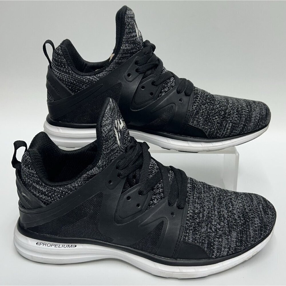 APL Athletic Propulsion Labs Ascend Shoes Sneakers Womens Size 8 Black Grey